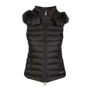 Tatras Women Vest With Hood And Fur Trim